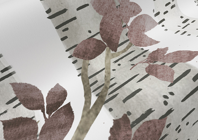 Birch Tree, Plum - Roller Blind - Image 4